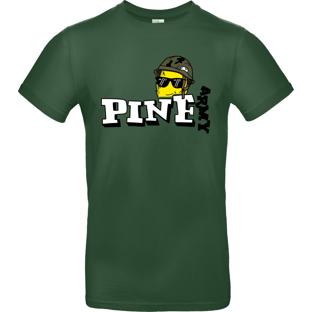Pine Pine - Army T-Shirt B&C EXACT 190 - Flaschengrün