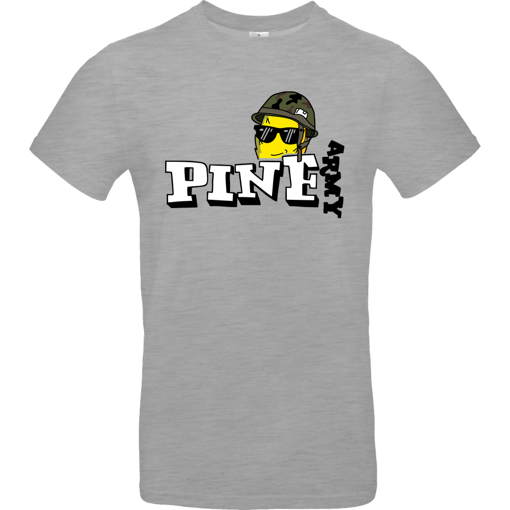 Pine Pine - Army T-Shirt B&C EXACT 190 - heather grey