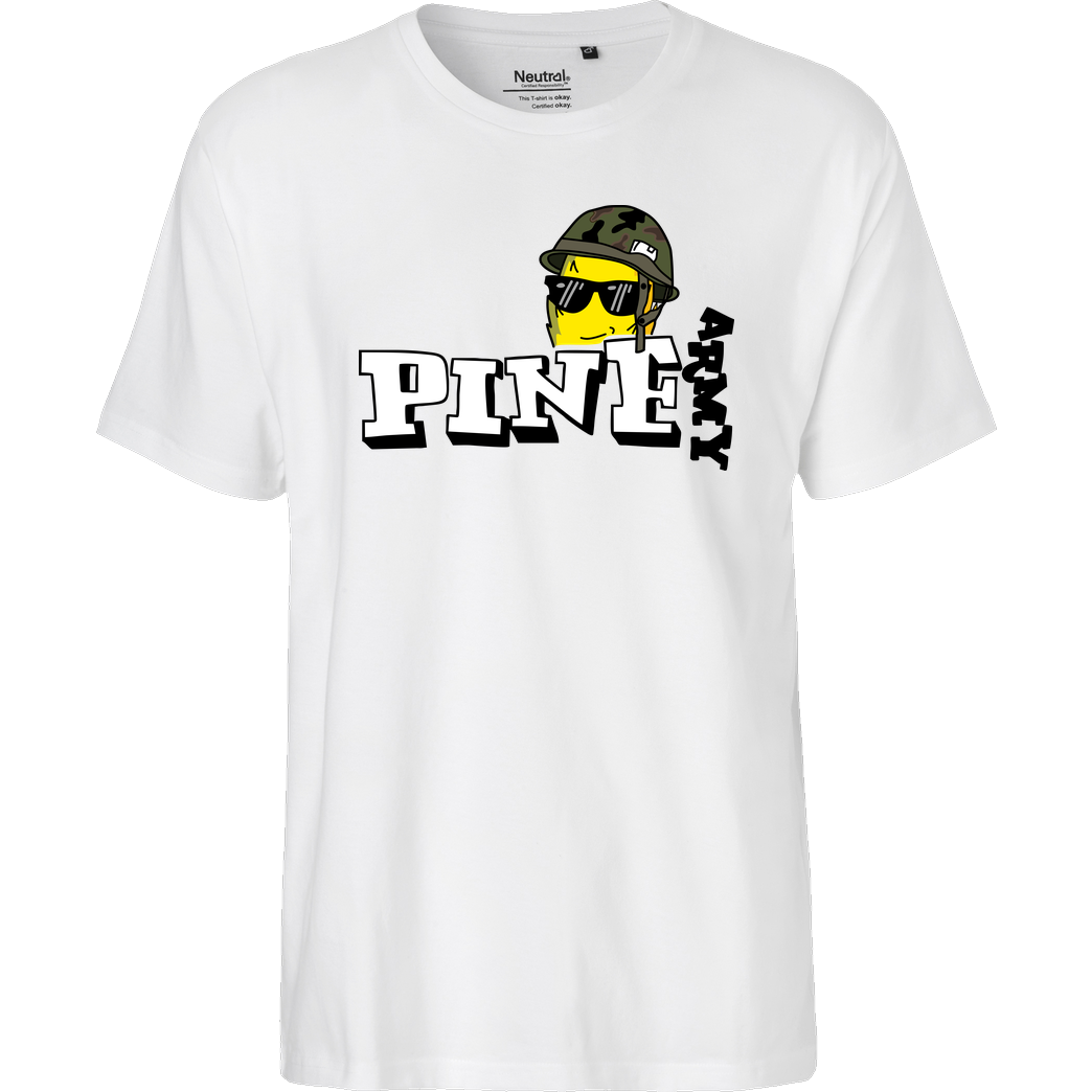 Pine Pine - Army T-Shirt Fairtrade T-Shirt - weiß