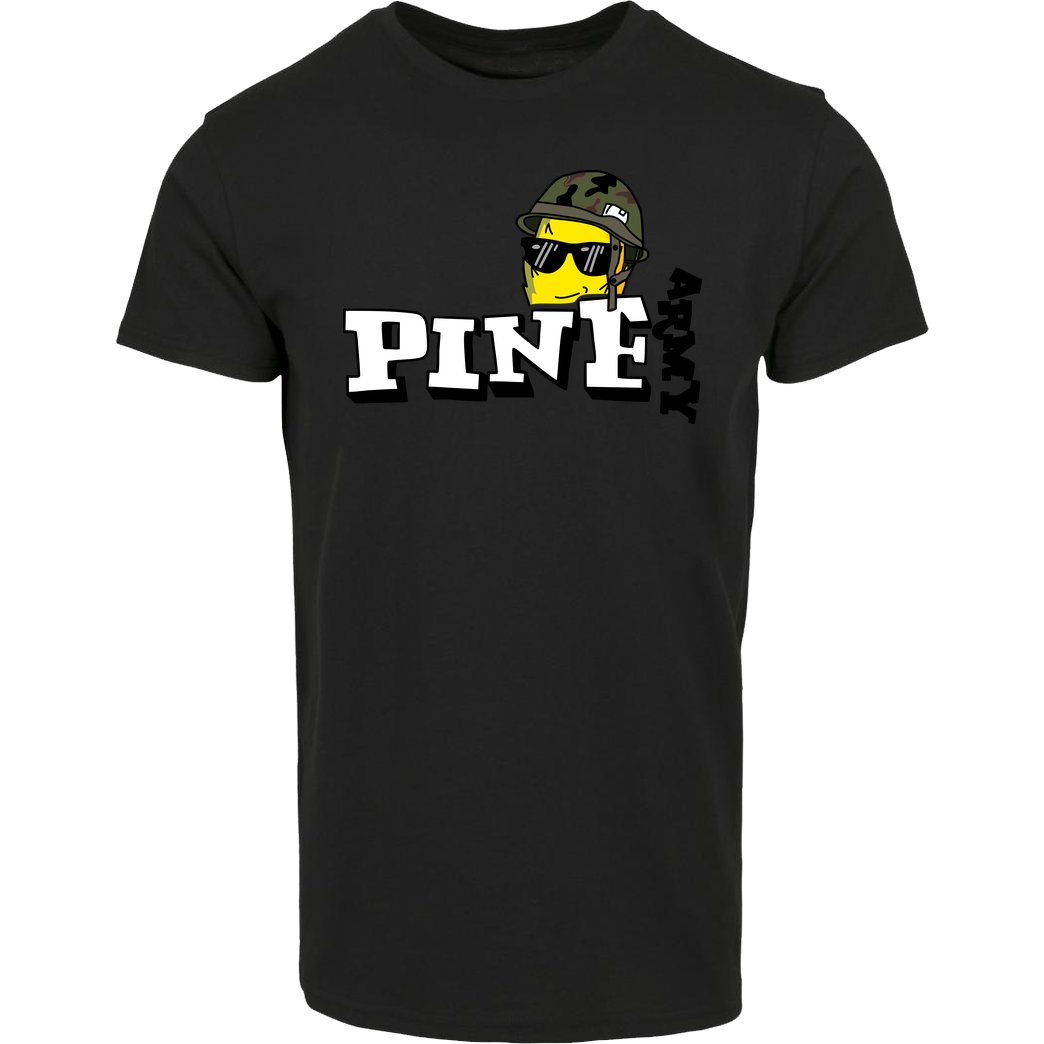 Pine Pine - Army T-Shirt Hausmarke T-Shirt  - Schwarz