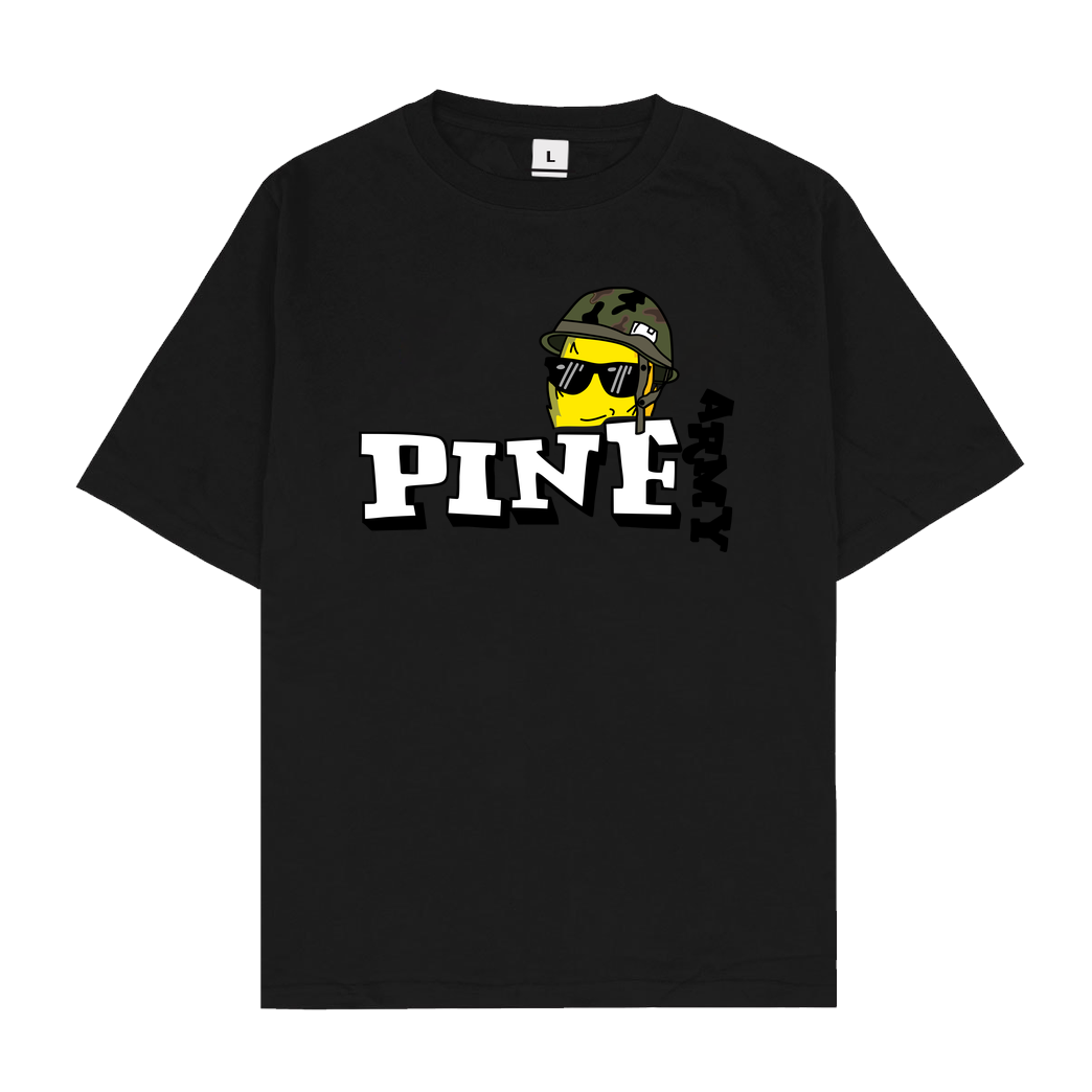 Pine Pine - Army T-Shirt Oversize T-Shirt - Schwarz