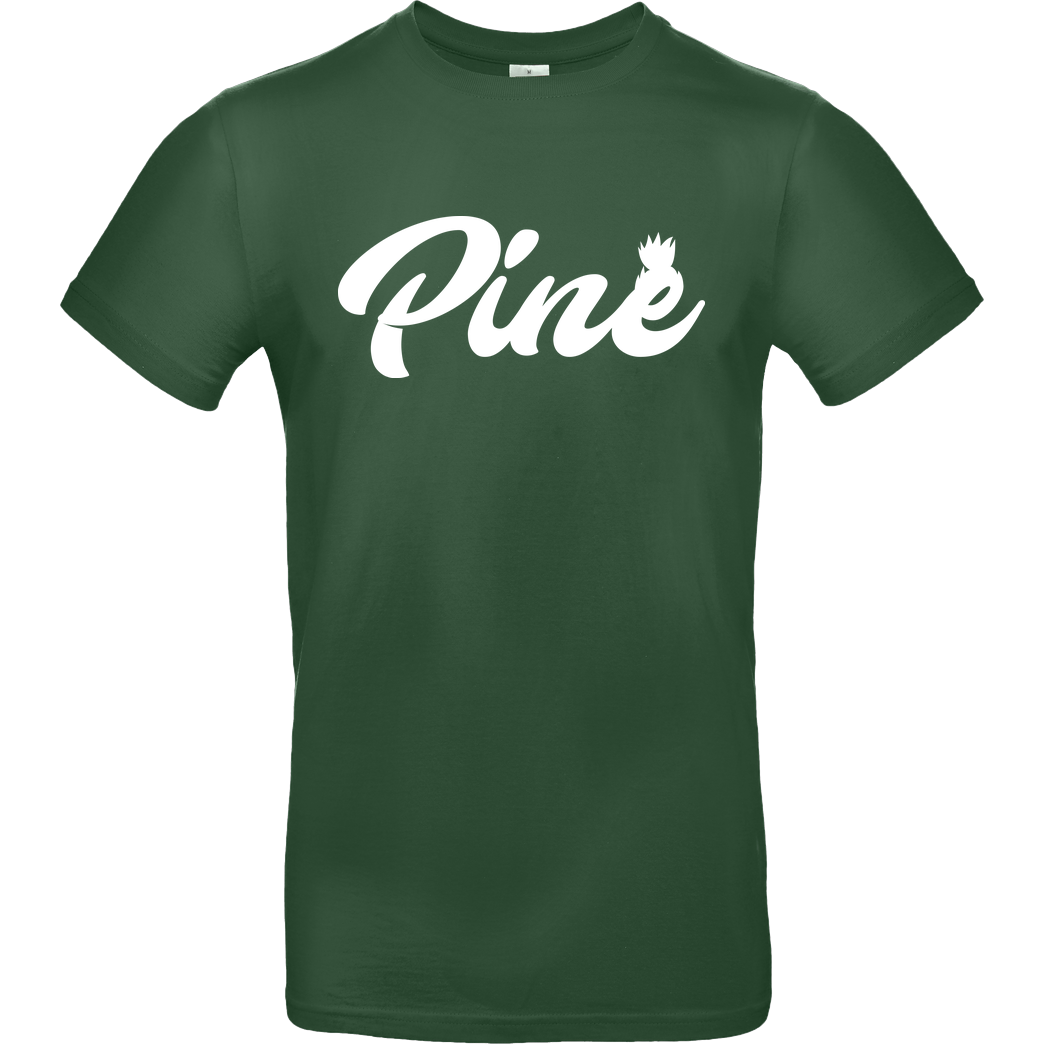 Pine Pine - Logo T-Shirt B&C EXACT 190 - Flaschengrün