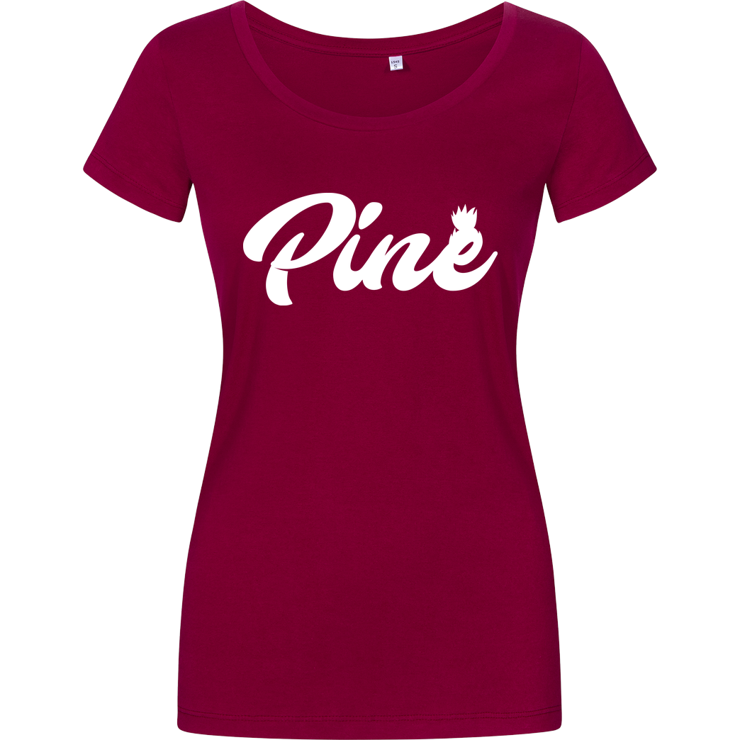 Pine Pine - Logo T-Shirt Damenshirt berry