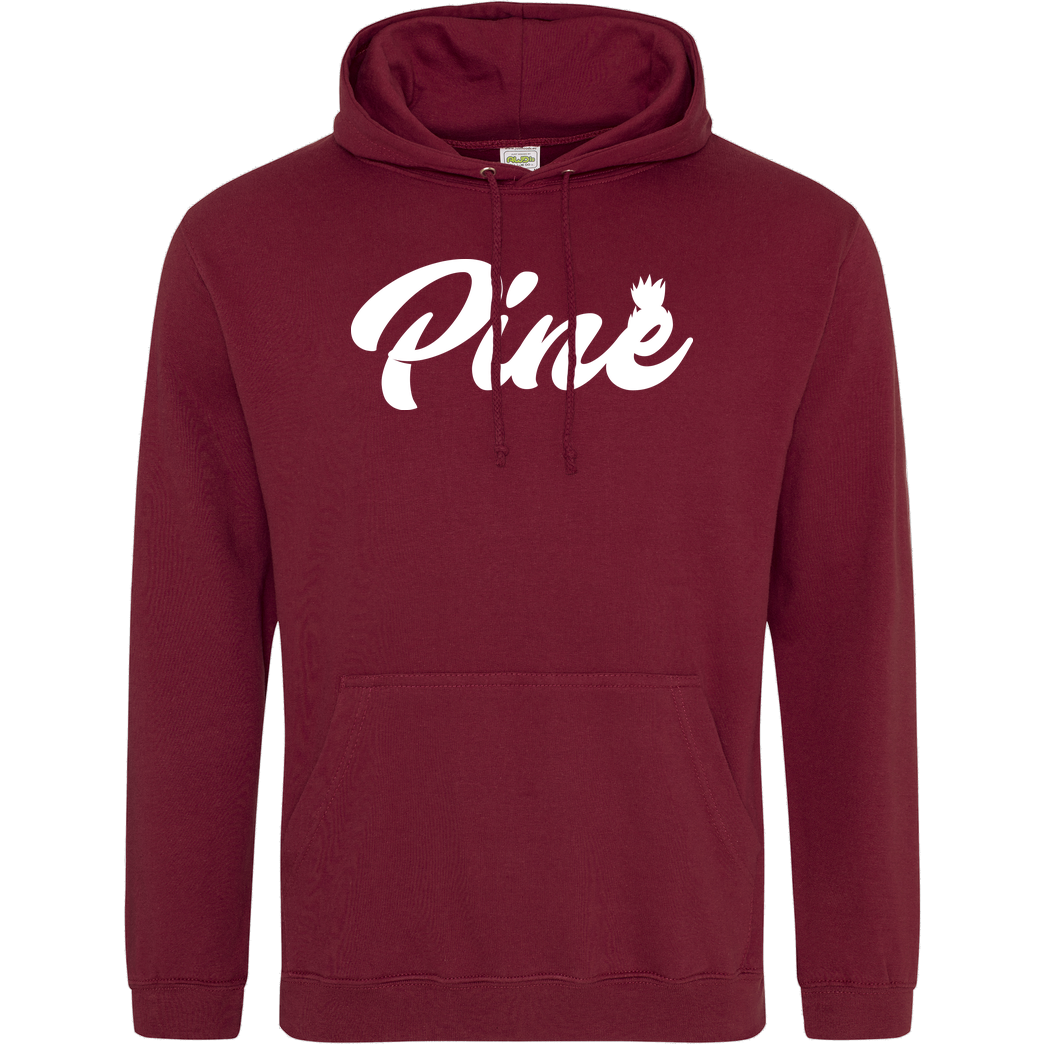 Pine Pine - Logo Sweatshirt JH Hoodie - Bordeaux