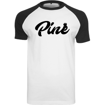 Pine - Logo Raglan-Shirt weiß