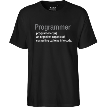 Programmer Fairtrade T-Shirt - schwarz
