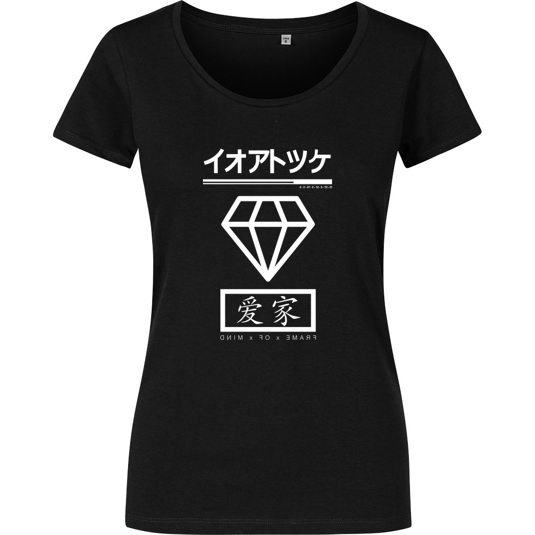 IamHaRa RangerCenter - Frame of Mind T-Shirt Damenshirt schwarz