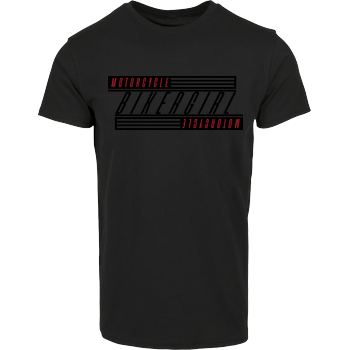 Ridemore - BikerGirl Hausmarke T-Shirt  - Schwarz