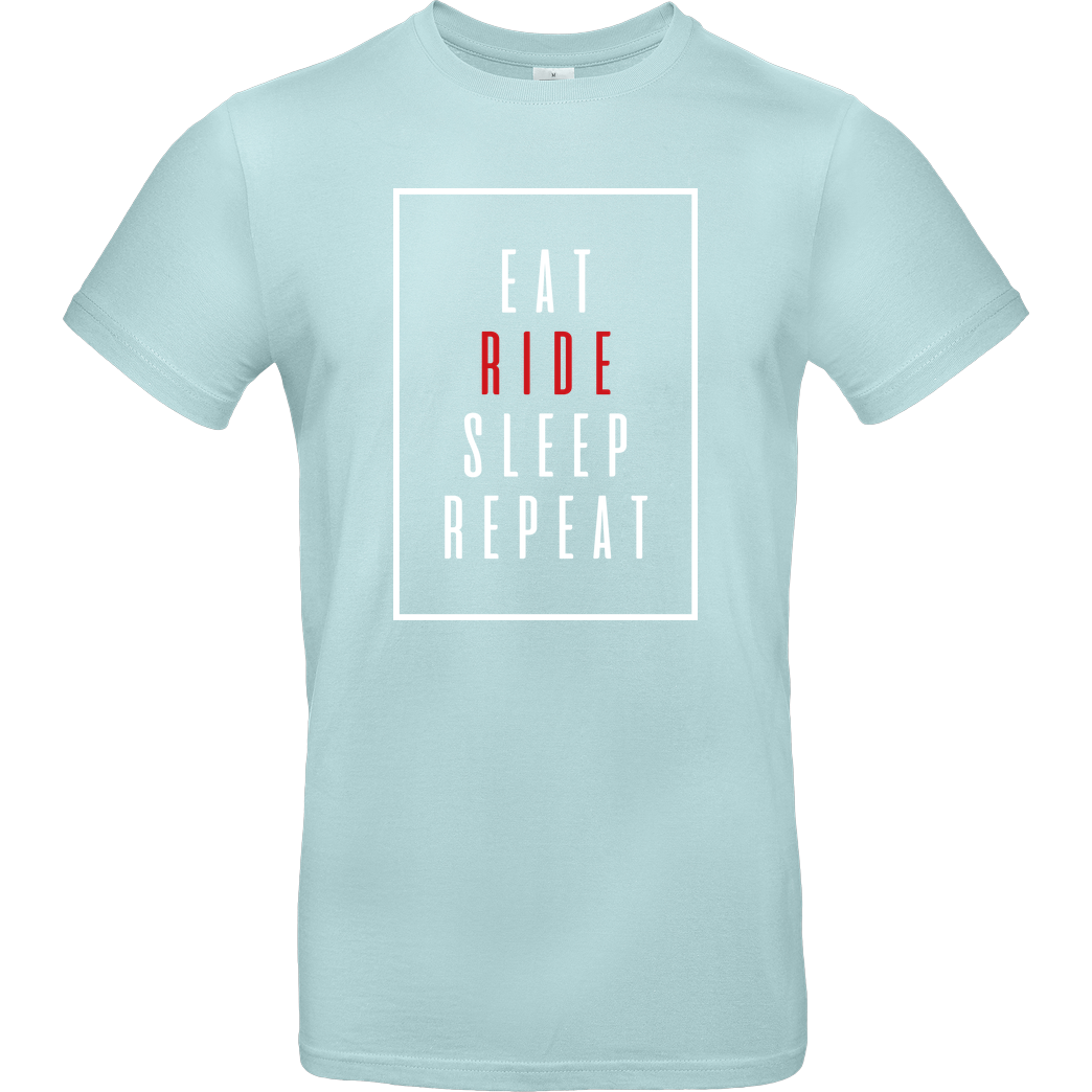 Ride-More Ridemore - Eat Sleep T-Shirt B&C EXACT 190 - Mint