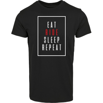 Ridemore - Eat Sleep Hausmarke T-Shirt  - Schwarz
