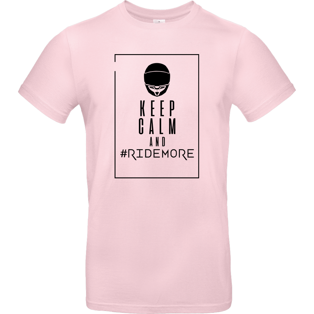 Ride-More Ridemore - Keep Calm T-Shirt B&C EXACT 190 - Rosa