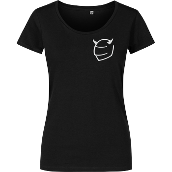 Ridemore - Miisses Black Logo Embroidered Damenshirt schwarz