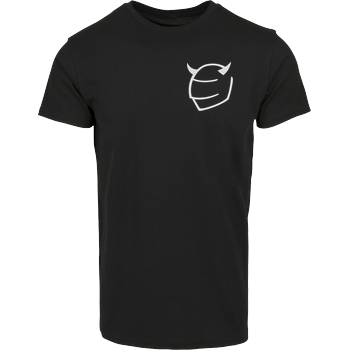 Ridemore - Miisses Black Logo Embroidered Hausmarke T-Shirt  - Schwarz