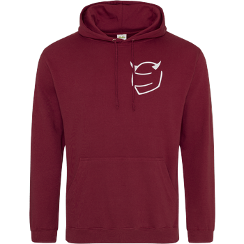 Ridemore - Miisses Black Logo Embroidered JH Hoodie - Bordeaux