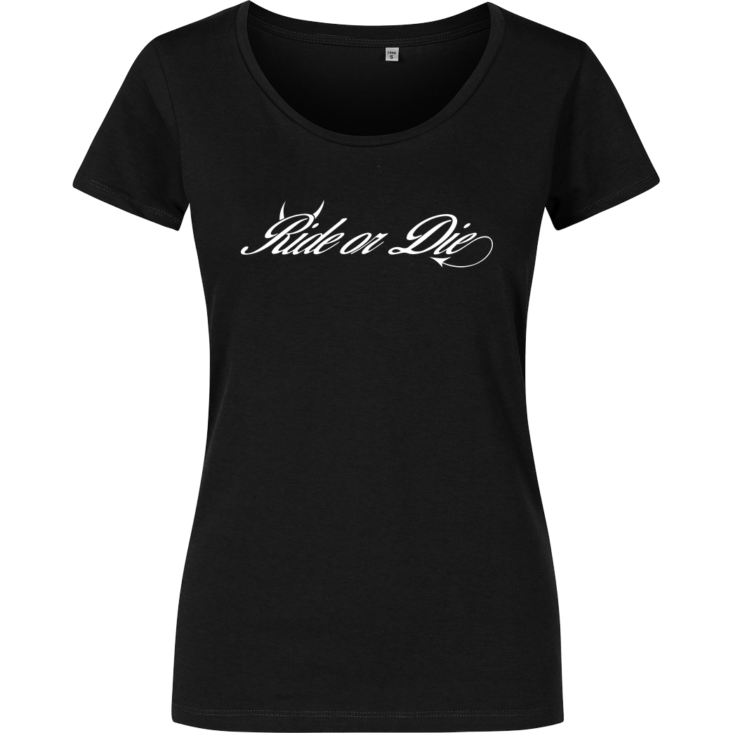 Ride-More Ridemore - Ride or Die T-Shirt Damenshirt schwarz