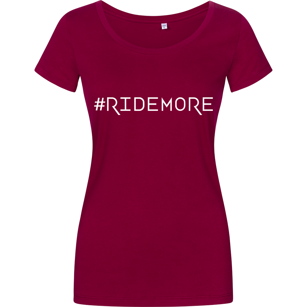 Ride-More Ridemore - #Ridemore T-Shirt Damenshirt berry