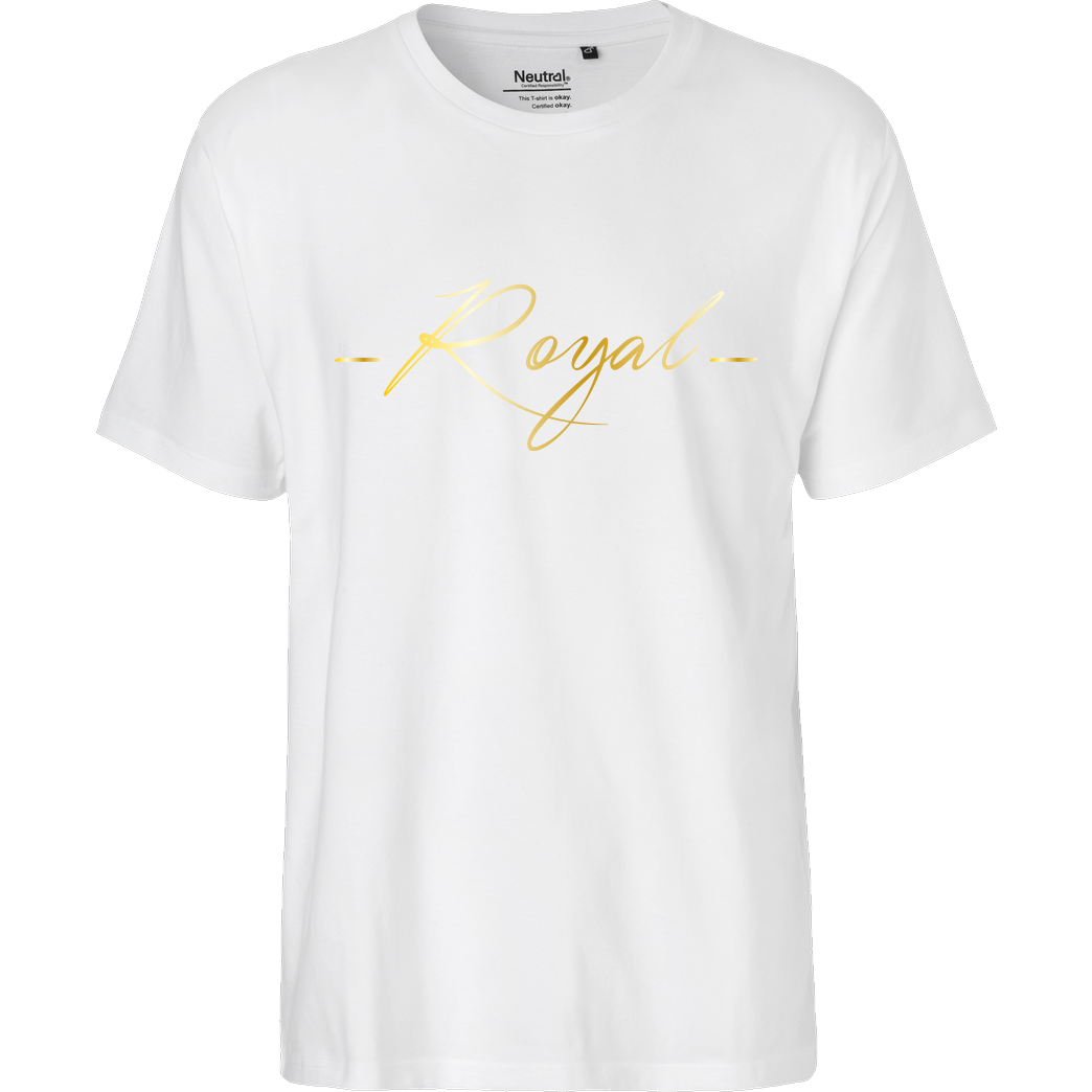 RoyaL RoyaL - King T-Shirt Fairtrade T-Shirt - weiß
