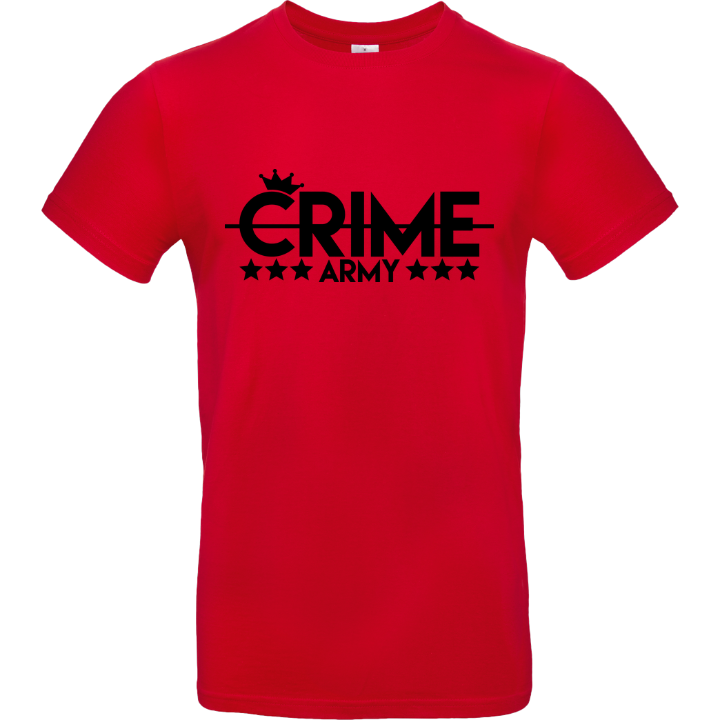 Sandro Crime SandroCrime - Crime Army T-Shirt B&C EXACT 190 - Rot
