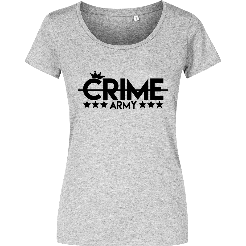 Sandro Crime SandroCrime - Crime Army T-Shirt Damenshirt heather grey