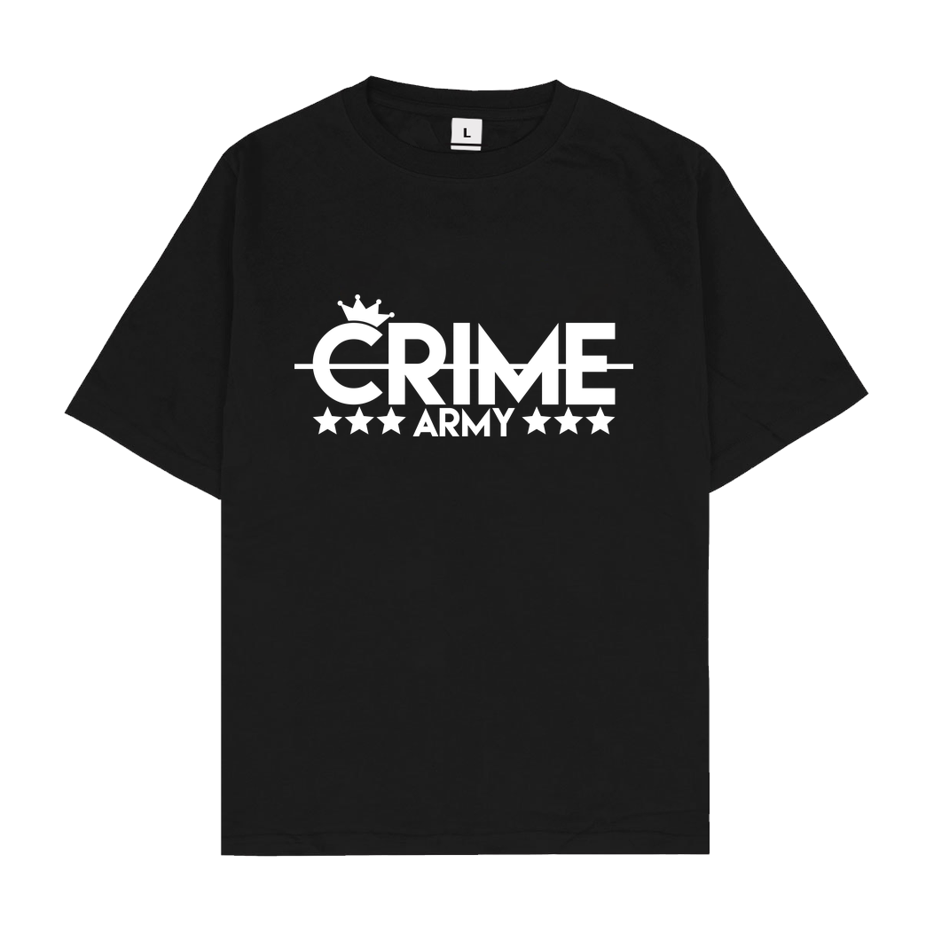 Sandro Crime SandroCrime - Crime Army T-Shirt Oversize T-Shirt - Schwarz