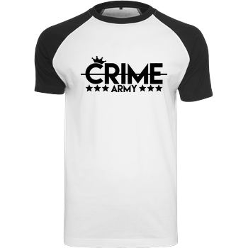 SandroCrime - Crime Army Raglan-Shirt weiß