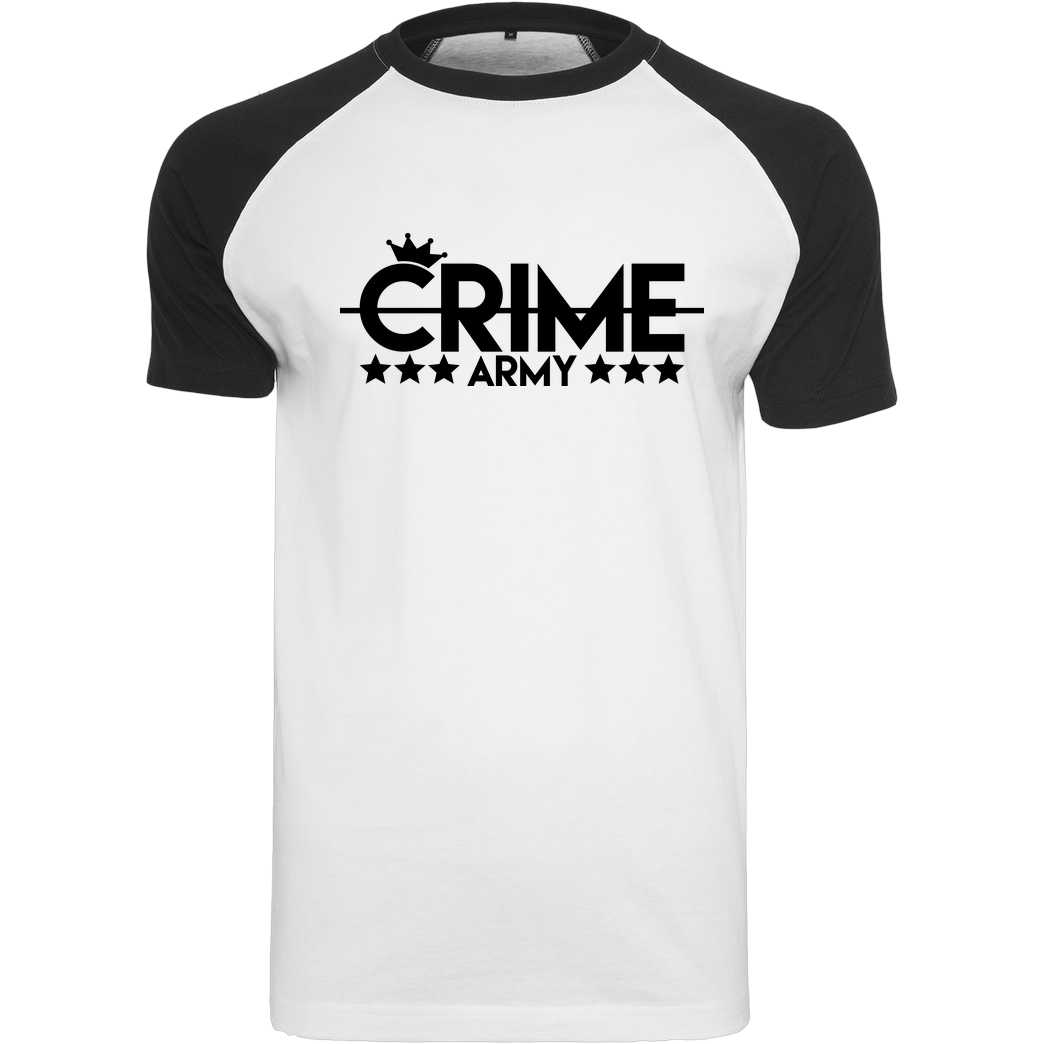 Sandro Crime SandroCrime - Crime Army T-Shirt Raglan-Shirt weiß