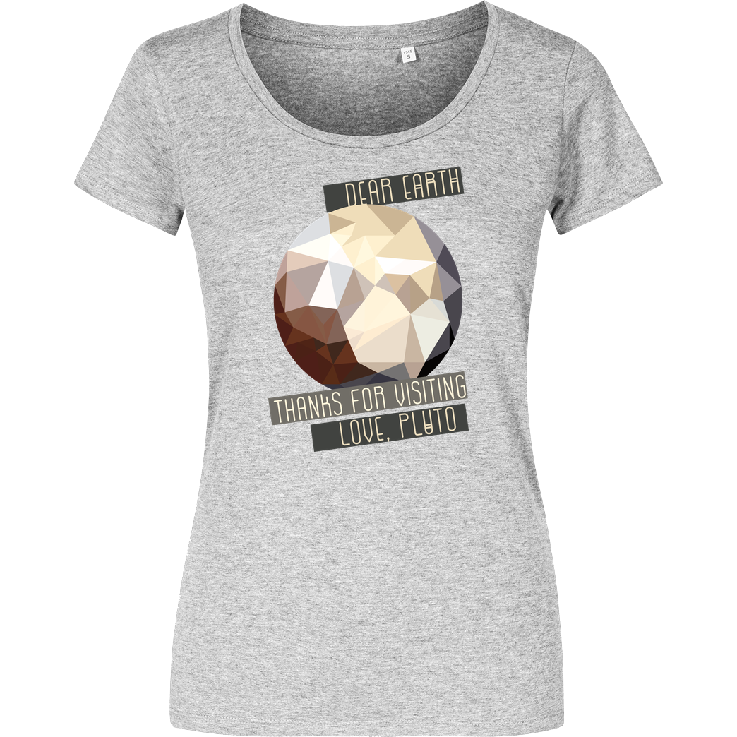 scallysche Scallysche - Pluto T-Shirt Damenshirt heather grey
