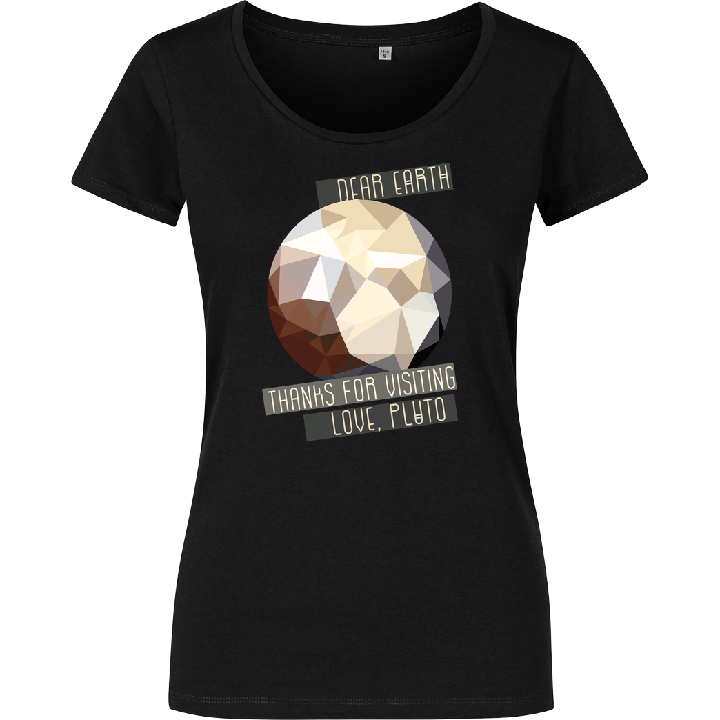 scallysche Scallysche - Pluto T-Shirt Damenshirt schwarz