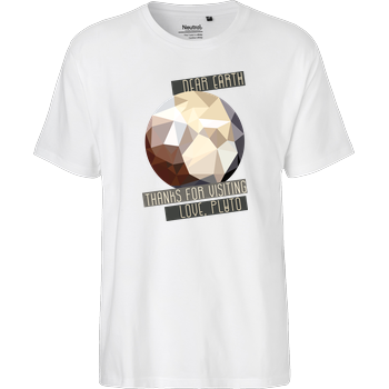 Scallysche - Pluto Fairtrade T-Shirt - weiß