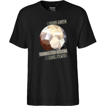 Scallysche - Pluto Fairtrade T-Shirt - schwarz