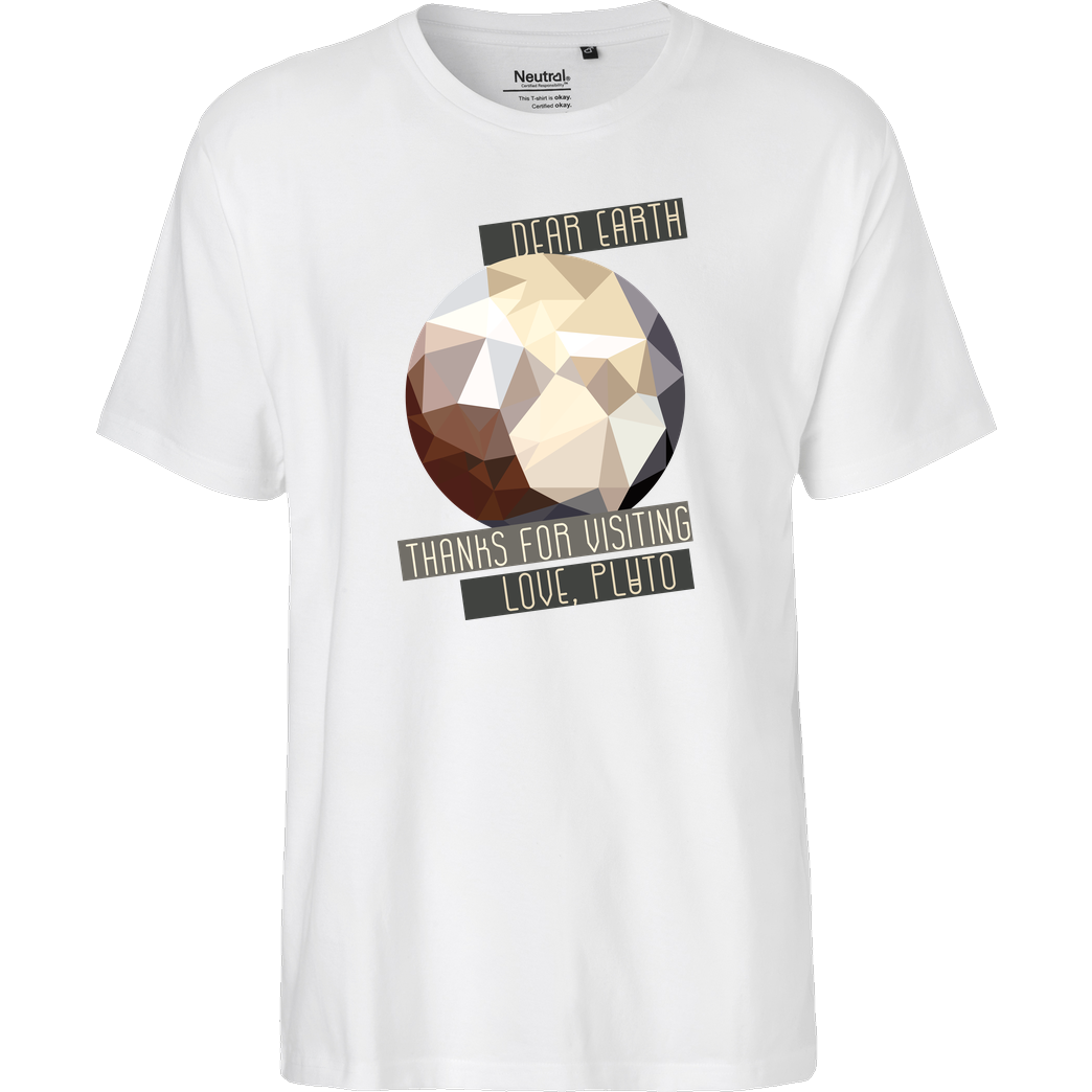 scallysche Scallysche - Pluto T-Shirt Fairtrade T-Shirt - weiß
