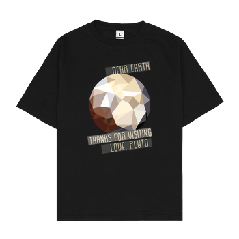 Scallysche - Pluto Oversize T-Shirt - Schwarz