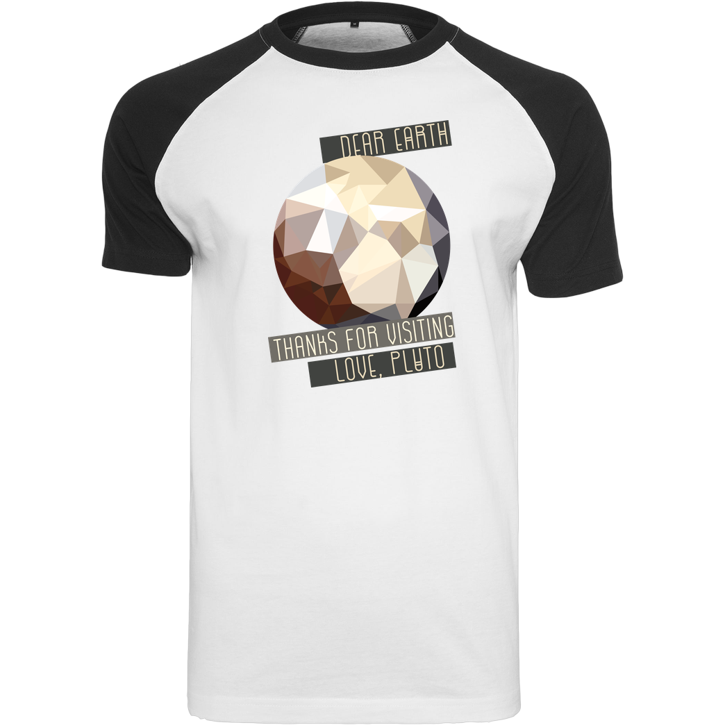 scallysche Scallysche - Pluto T-Shirt Raglan-Shirt weiß