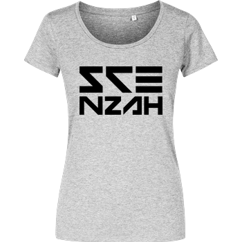 Scenzah - Logo Damenshirt heather grey