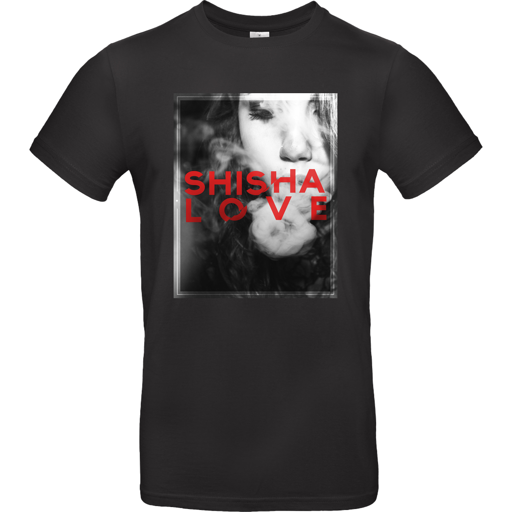 schmittywersonst schmittywersonst - Love Shisha T-Shirt B&C EXACT 190 - Schwarz