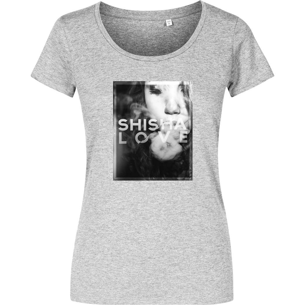 schmittywersonst schmittywersonst - Love Shisha T-Shirt Damenshirt heather grey