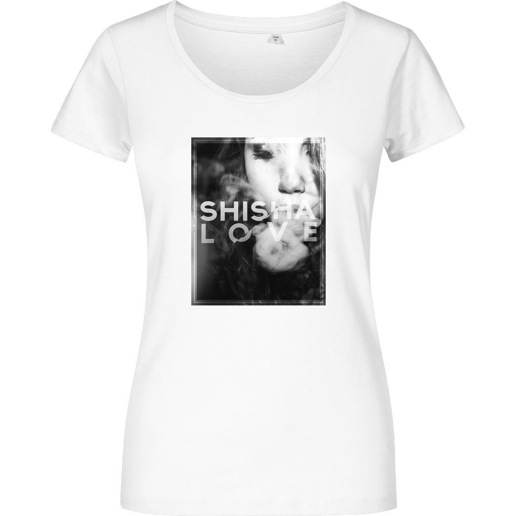 schmittywersonst schmittywersonst - Love Shisha T-Shirt Damenshirt weiss