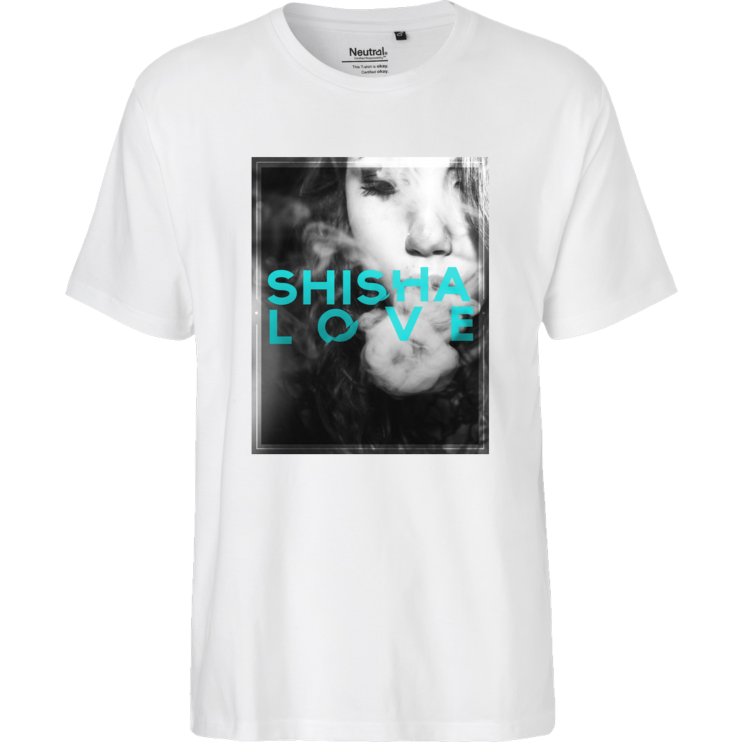 schmittywersonst schmittywersonst - Love Shisha T-Shirt Fairtrade T-Shirt - weiß