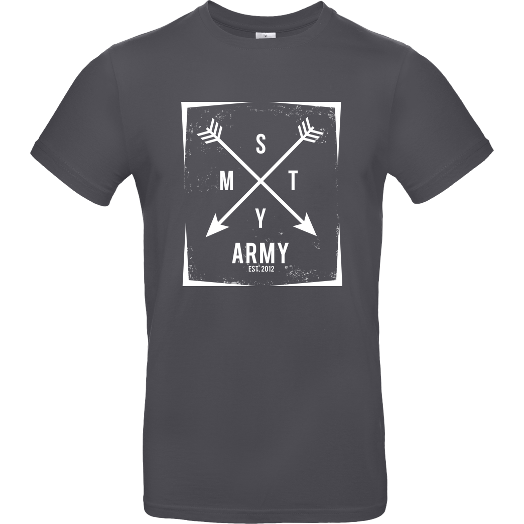 schmittywersonst schmittywersonst - SMTY Army T-Shirt B&C EXACT 190 - Dark Grey