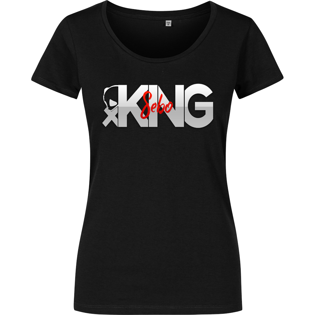 ScriptOase Script Oase - King Sebo T-Shirt Damenshirt schwarz