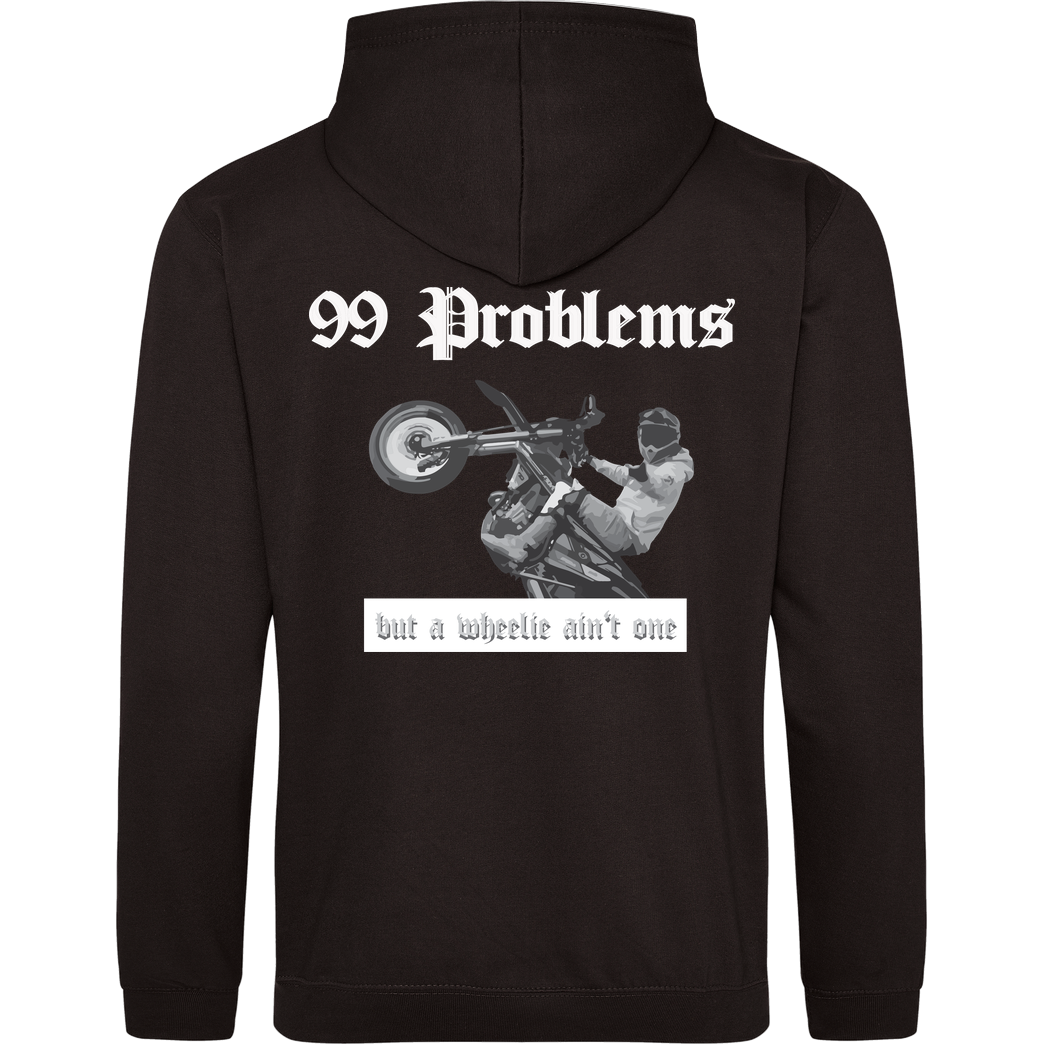 None Seaky - 99 Problems - white print - regular Sweatshirt JH Hoodie - Schwarz