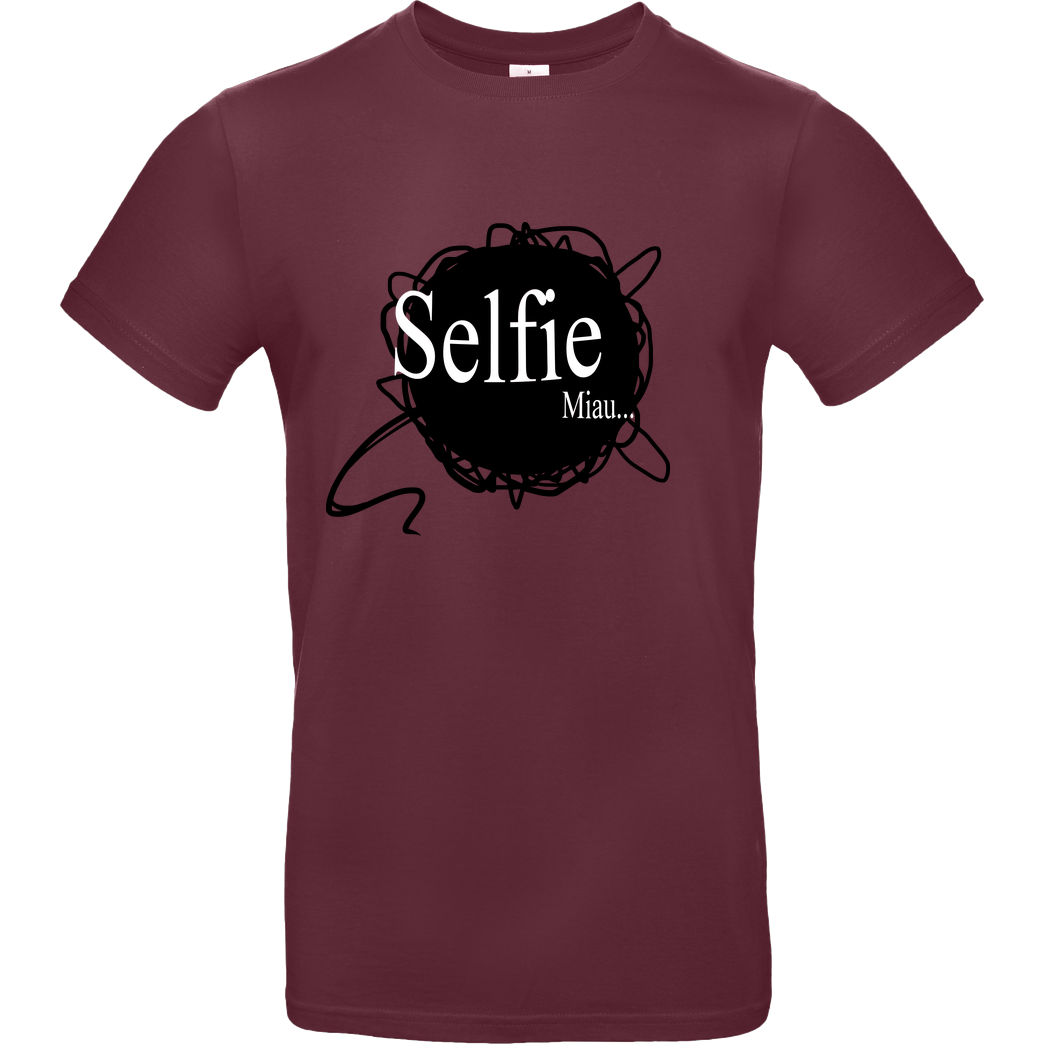 Selbstgespräch Selbstgespräch - Selfie T-Shirt B&C EXACT 190 - Bordeaux