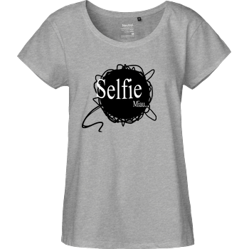 Selbstgespräch - Selfie Fairtrade Loose Fit Girlie - heather grey
