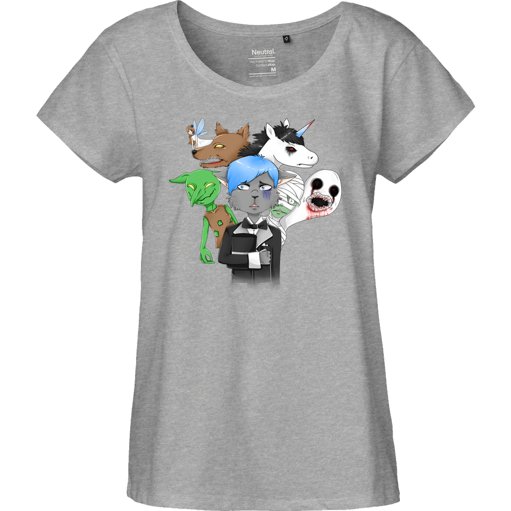 Selbstgespräch Selbstgespräch - Team T-Shirt Fairtrade Loose Fit Girlie - heather grey