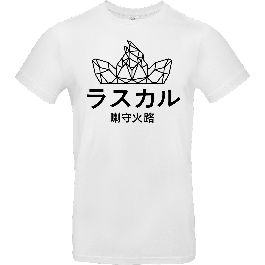 Sephiron Sephiron - Japan Schlingel Block T-Shirt B&C EXACT 190 - Weiß