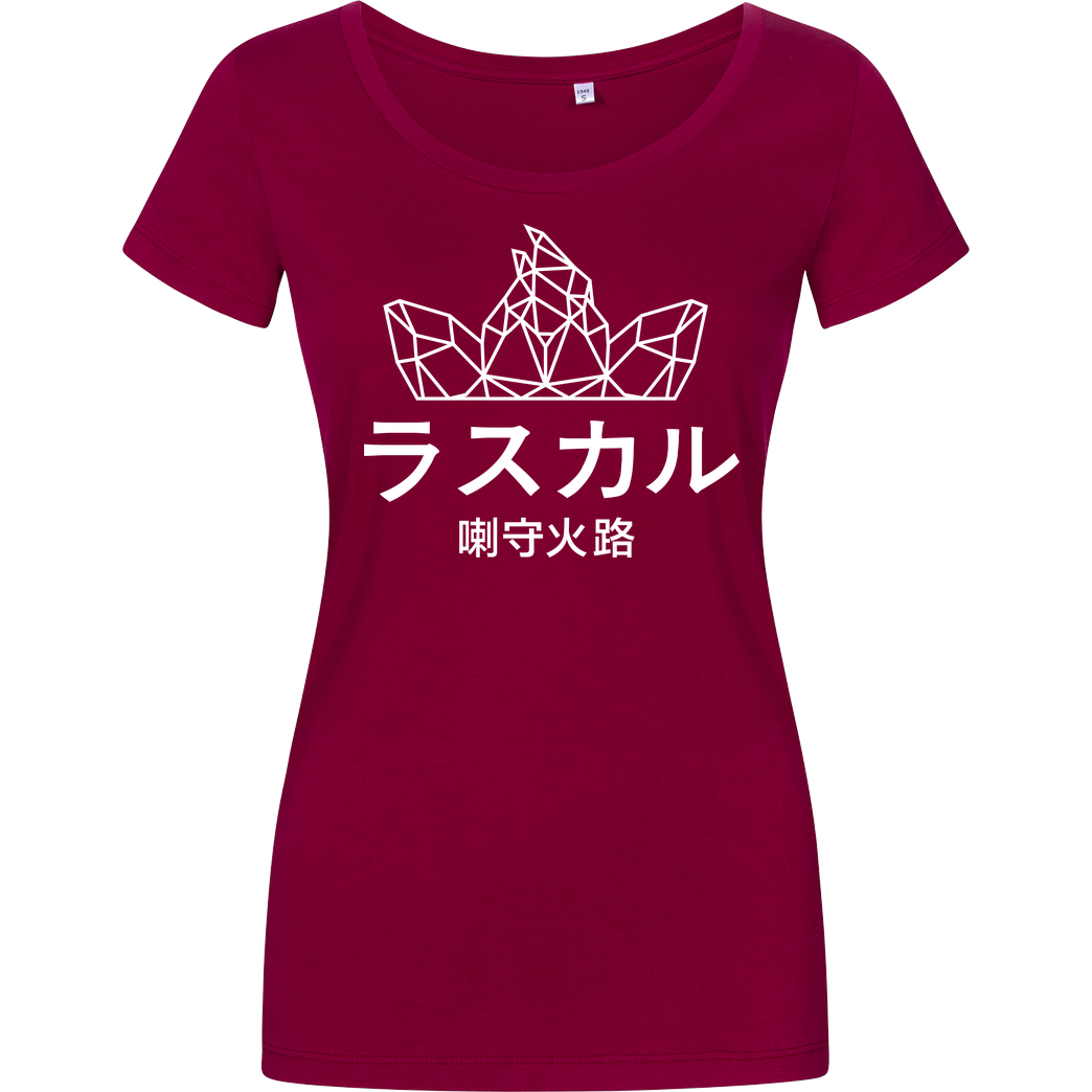 Sephiron Sephiron - Japan Schlingel Block T-Shirt Damenshirt berry