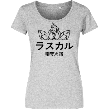Sephiron - Japan Schlingel Block Damenshirt heather grey
