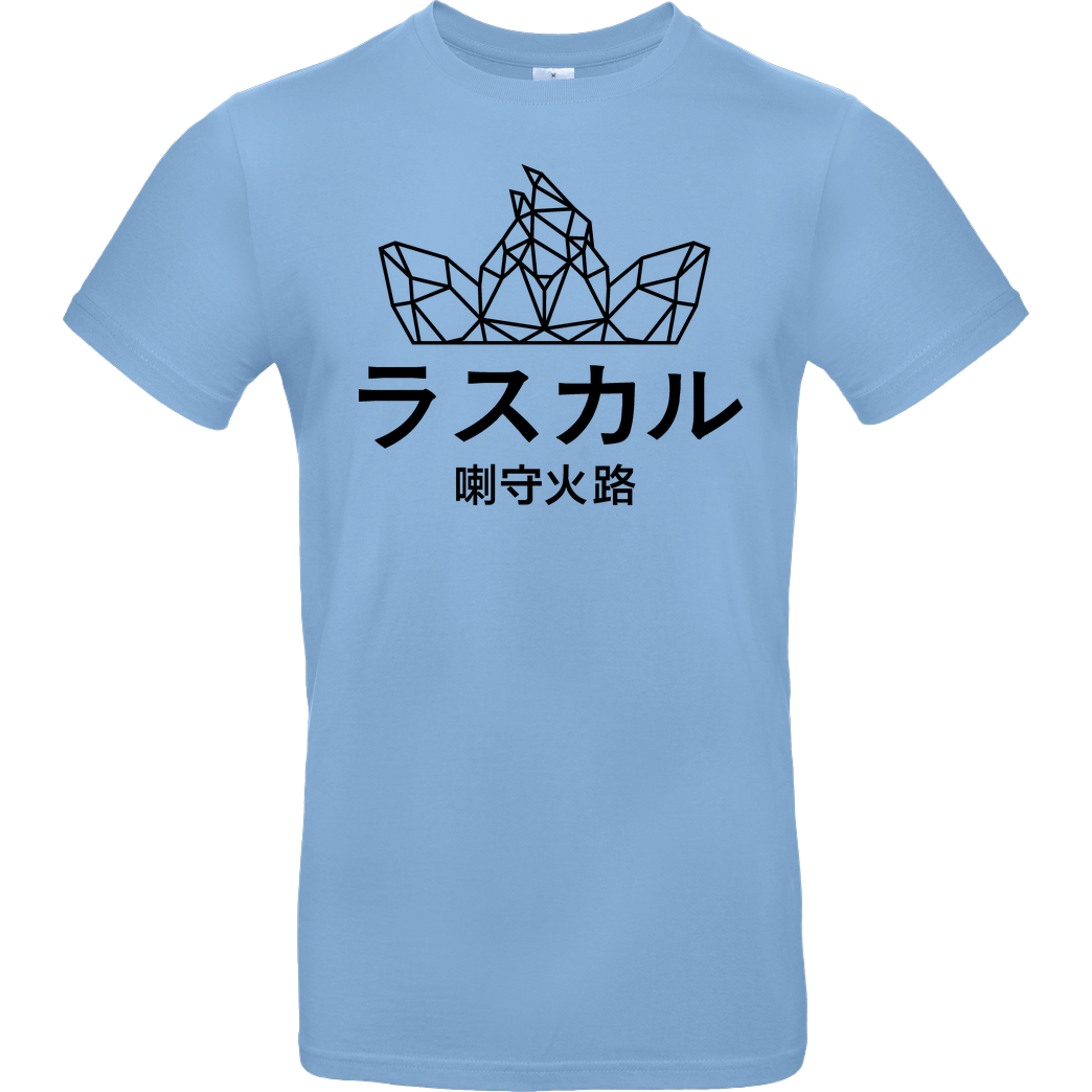 Sephiron Sephiron - Japan Schlingel Block T-Shirt B&C EXACT 190 - Hellblau