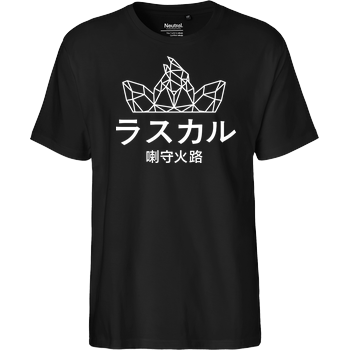 Sephiron - Japan Schlingel Block Fairtrade T-Shirt - schwarz
