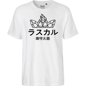 Sephiron - Japan Schlingel Block Fairtrade T-Shirt - weiß